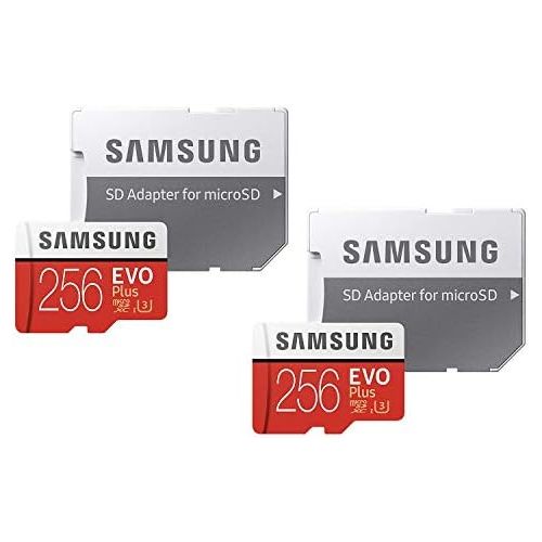 삼성 Samsung 256GB EVO Plus Class 10 UHS-I microSDXC U3 Adapter (MB-MC256GA) (2 Pack)