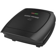 George Foreman 4-Serving Classic Plate Electric Indoor Grill and Panini Press, Black, GR2060B