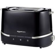 AmazonBasics Doppelschlitz-Toaster, Leistung: 800 W, Schwarz