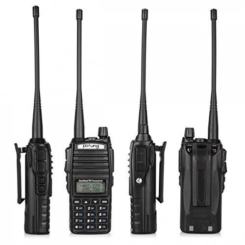  BaoFeng Pofung UV-82 Dual Band Two-Way Radio 136-174MHz VHF & 400-520MHz UHF (Black)
