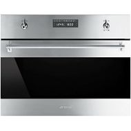 Smeg SU45MCX1 Classic Built-in Speed Oven with 1000W Microwave and 10 Cooking Modes, Stainless Steel