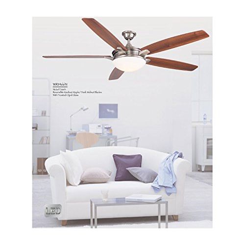  Wind River WR1466N, Novato Nickel 70 Ceiling Fan with Light and Remote