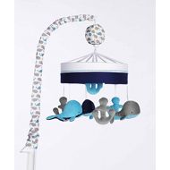Just Born High Seas Musical Mobile, Whales Blue and Grey Anchors