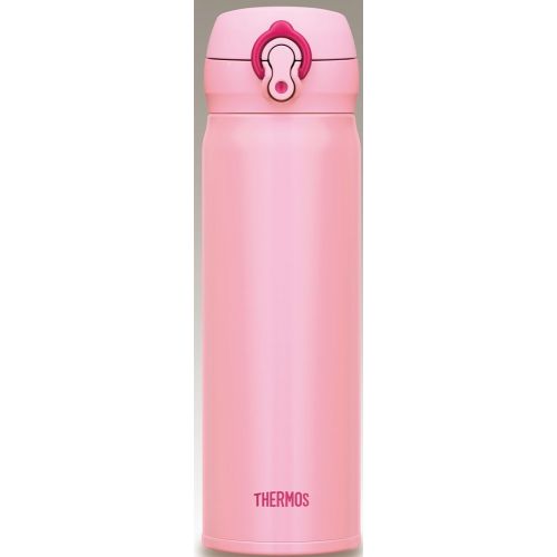 써모스 Thermos Stainless Steel Commuter Bottle, Vacuum insulation technology locks,0.5-L,Coral pink,[one-touch open type] ,JNL-502 CP