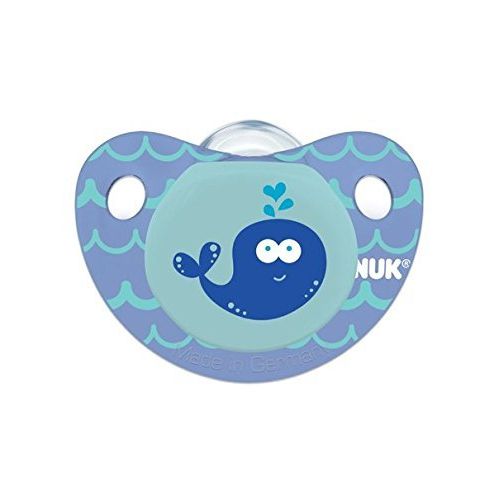 누크 NUK Cute as a Button Sea Creatures Pacifier in Assorted Colors and Styles, 6-18Months, 4- 2PKS, Total of...