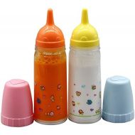 [아마존베스트]Callm callm 2PC Magic Disappearing Milk and Juice Bottles Perfect Accessory for Baby Dolls