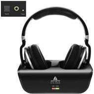 Wireless Headphones for TV Watching with Optical, ARTISTE ADH300 2.4GHz Digital Wireless TV Headphones, 100ft Distance Rechargeable for TVPCPhone (Black with Optical)
