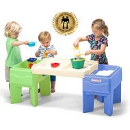 Simplay3 Indoor Outdoor Sand and Water Activity Table with Storage
