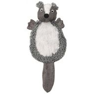 PetRageous Stewie The Skunk Dog Toy, 15.5, Gray