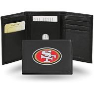 Rico Industries NFL San Francisco 49ers Embroidered Leather Trifold Wallet