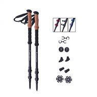 PORLAE Hiking Sticks - Adjustable Lightweight Trekking Poles, Aluminum 7075 Walking Sticks - Quick Flip Lock EVA Grip - 4 Season/All Terrain Accessories