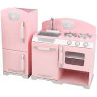 KidKraft Kidkraft Retro Kitchen and Refrigerator in Pink