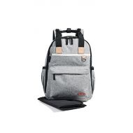 [아마존베스트]Skip Hop Diaper Bag Backpack with Matching Changing Pad, Duo Signature, Grey Melange