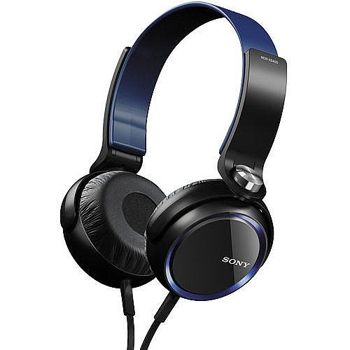 소니 Sony Over The Head Extra Bass Headset Headphones with In-Line iOS Remote and Microphone