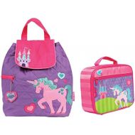 Stephen Joseph Girls Quilted Unicorn Backpack and Lunch Box for Kids