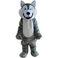 Huiyankej Wolf Adult Mascot Costume Wolf Cartoon Character Costume