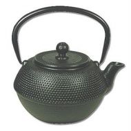 JapanBargain Hobnail Cast Iron Teapot #15446, 38 oz, Black