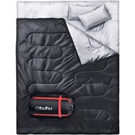 [아마존핫딜][아마존 핫딜] Ohuhu Double Sleeping Bag, 2 Person Sleeping Bags with 2 Pillows for Adults, Teens, Cold Cool Weather Camping, Backpacking, Hiking Accessories in Tent, Can and Truck, XL Queen Size
