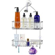 [아마존 핫딜] Simple Houseware Bathroom Hanging Shower Head Caddy Organizer, Chrome (26 x 16 x 5.5 inches)