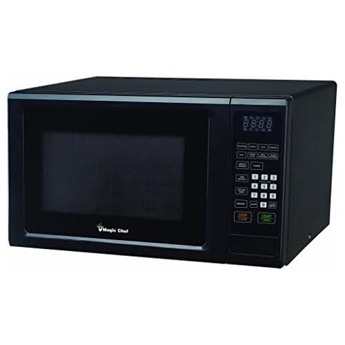  Magic Chef MCM1110B 1.1 Cu. Ft. 1000W Countertop Microwave Oven with Push-Button Door in Black