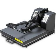PowerPress Industrial-Quality Digital Sublimation Heat Press Machine for T Shirt, 15x15 Inch, Black