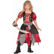 Forum Novelties Girls Buccaneer Princess Costume, Multicolor, Small