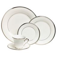 Lenox Solitaire White Platinum-Banded 5-Piece Place Setting, Service for 1