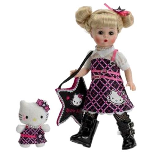 마담 알렉산더 Madame Alexander Dolls Madame Alexander Punk Princess Hello Kitty Wendy, 8, Americana Collection, Furry Friends Collection Doll