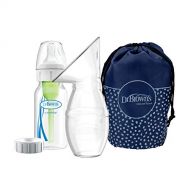 Dr. Browns Silicone Breast Pump Breast Milk Catcher with Options+ Anti-Colic Baby Bottle & Travel Bag