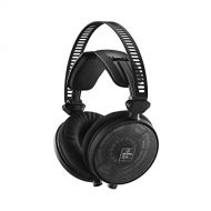 Audio-Technica Professional Open-Back Reference Headphones Black (ATH-R70X) with Audio-Technica Omnidirectional Condenser Lavalier Microphone & Slappa HardBody PRO Headphone Case B