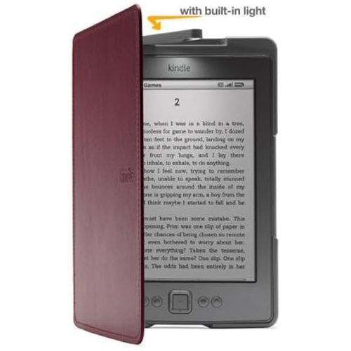  Amazon Kindle Lighted Leather Cover, Wine Purple (for Kindle 5th Generation, 2012 model - does not fit current Kindle, Paperwhite, Touch, or Keyboard)