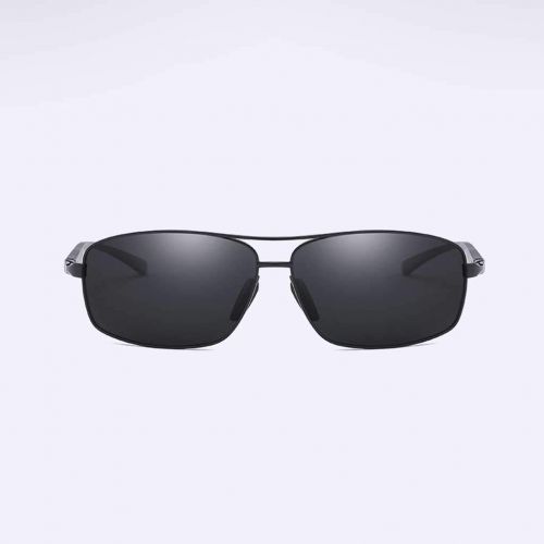  SX Aluminum-Magnesium Alloy Polarized Sunglasses, Mens Tide Sports Riding Glasses (Color : Black Frame)
