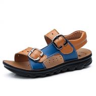 Mobnau Skidproof Leather Boys Hiking Sandals for Kids
