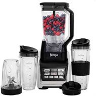 Nutri Ninja Personal and Countertop Blender with 1200-Watt Auto-iQ Base, 72-Ounce Pitcher, and 18, 24, and 32-Ounce Cups with Spout Lids (BL642)