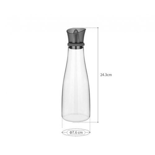  Chusea Premium Seasoning Box Oil Can Glass Leakproof Condiment Bottles Soy Sauce Bottle Vinegar Bottles Kitchen Supplies Storage (Color : Red, Size : One oil can) (Color : Red, Size : One