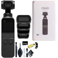 [아마존베스트]DJI Osmo Pocket Gimbal Camera + Osmo Pocket ND Filters Set + 16GB MicroSD + USB Reader & Wallet + Cleaning Kit & More