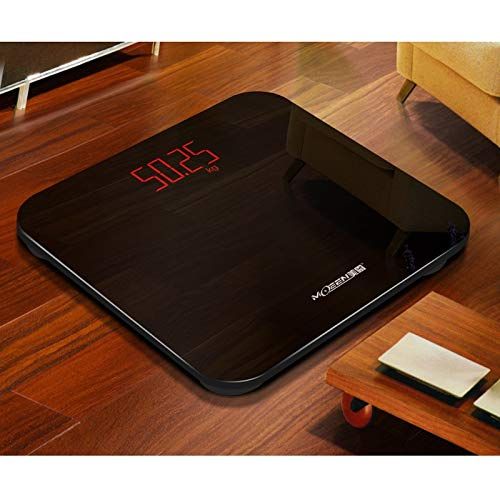  ZXMDMZ-Scales Rechargeable Electronic Home Precision Weight Scale, Adult Small Body Scale - 11x11x0.9inch ZXMDMZ (Color : Black)
