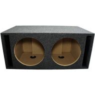 American Sound Connection ASC Dual 12 Subwoofer Universal Slot Vented Port Sub Box Speaker Enclosure