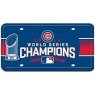 Rico MLB Chicago Cubs World Series Champion Metal Car Tag, 12, Blue