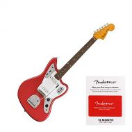 Fender Classic Series 60s Jaguar Electric Guitar - Pau Ferro Fingerboard - Fiesta Red - Lacquer