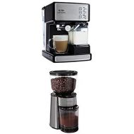 Mr. Coffee Cafe Barista Espresso Maker and BVMC-BMH23 Automatic Burr Mill Grinder Bundle