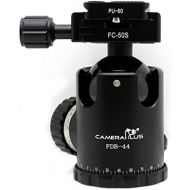 Cameraplus CameraPlus - FDB-44 Professional Ball Head with 44mm Sphere + Long Knob Clamp with level - Max Load 30kg (FDB-44 BallHead+ Knob Clamp)