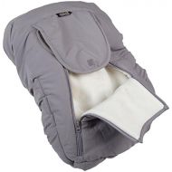 Jolly Jumper Arctic Sneak-A-Peek Car Seat Cover With Attached Blanket - Grey