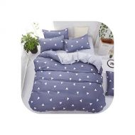 QianQianStore Grey Bedding Set Summer Bed linens 3or 4pcs/Set Duvet Cover Set Pastoral Bed Set Kids/Adult Bedding Bedclothes,sixu,Queen