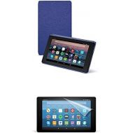 Amazon Cover (Cobalt Purple) and Screen Protector (Clear) for Fire HD 8 Tablet (7th Generation, 2017 Release)