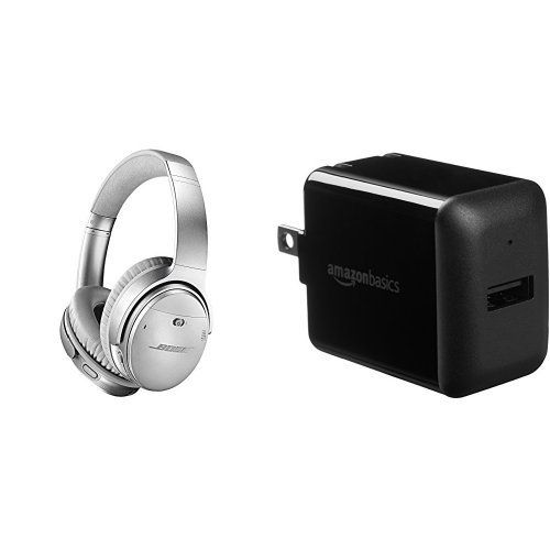 보스 Bose QuietComfort 35 (Series II) Wireless Headphones, Noise Cancelling - Silver
