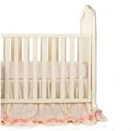 Glenna Jean Victoria Mini Crib2 Piece Bedding Set Includes Dust Ruffle and Fitted Sheet, Pink