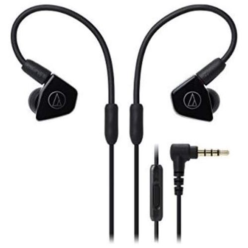 오디오테크니카 Audio-Technica ATH-LS50iSBK In-Ear Monitor Headphones with In-Line Mic & Control, Black