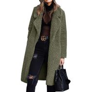 [아마존핫딜][아마존 핫딜] Angashion Womens Fuzzy Fleece Lapel Open Front Long Cardigan Coat Faux Fur Warm Winter Outwear Jackets with Pockets