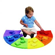 Excellerations Colorful Sorting and Counting Toy for Toddlers, 19 Plush Sorting Pieces and 1 Washable Plush 24”H x 36”W Floor mat, 18 Months and Up Kids Educational Toy